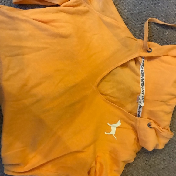 PINK Sweaters - Orange sweater with hood PINK Sweaters - Orange sweater with hood